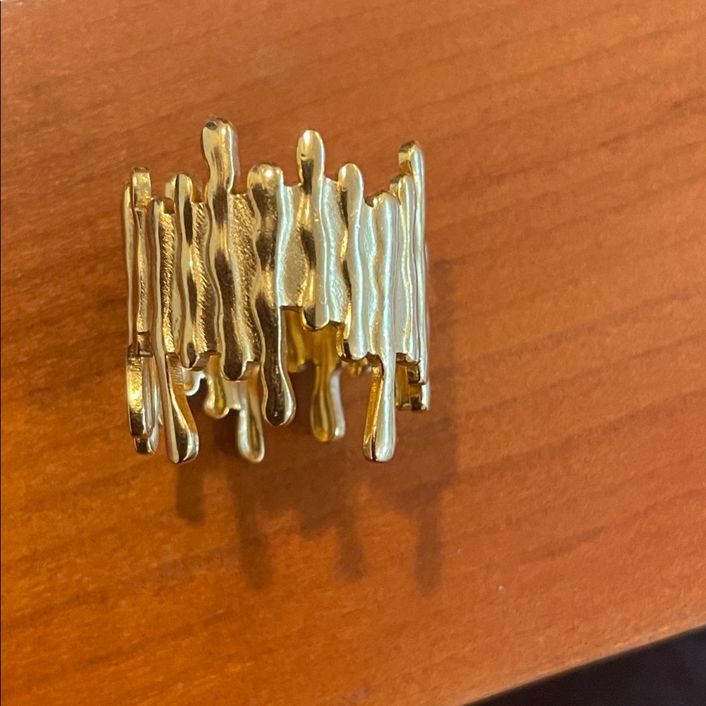 Gold Textured Ring